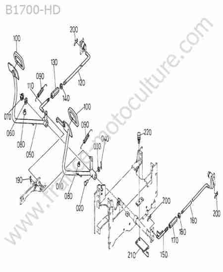 KUBOTA - B1700 : Pedale de frein