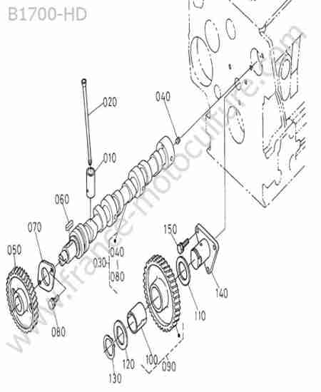 KUBOTA - B1700 : Arbre a cames