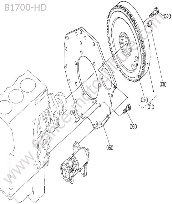 Volant moteur KUBOTA B1700