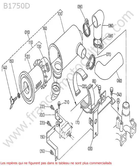 Filtre air KUBOTA B1750D