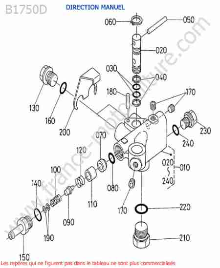 KUBOTA - B1750D : Valve hydraulique