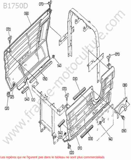 KUBOTA - B1750D : Capot lateral