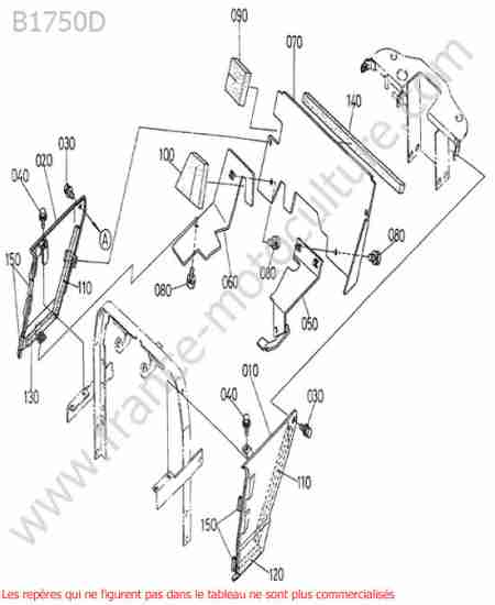 KUBOTA - B1750D : Couvercle anti poussiere