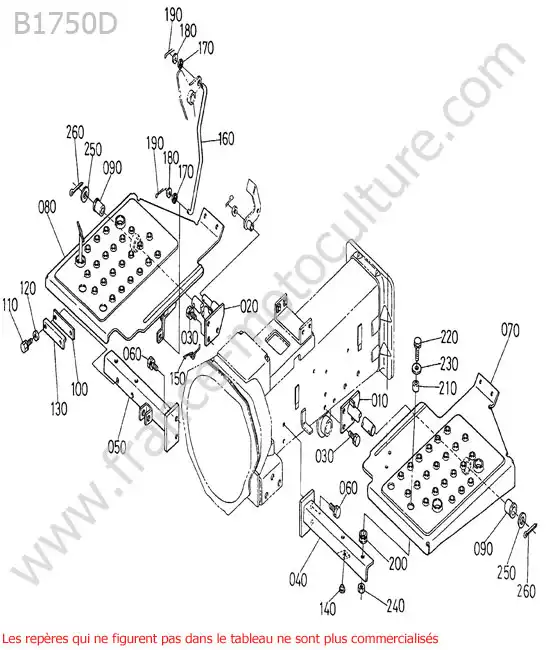 Marchepied KUBOTA B1750D
