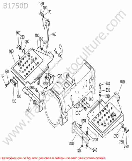 KUBOTA - B1750D : Marchepied