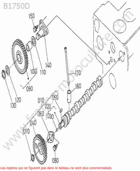 KUBOTA - B1750D : Arbre cames