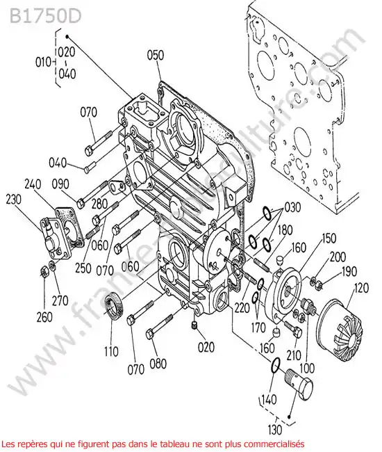 Carter distribution KUBOTA B1750D
