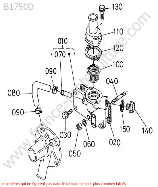 Thermostat KUBOTA B1750D