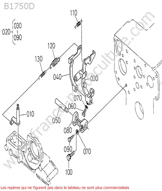 Regulateur regime KUBOTA B1750D