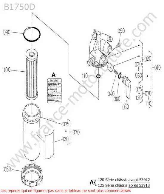 Filtre gazole KUBOTA B1750D