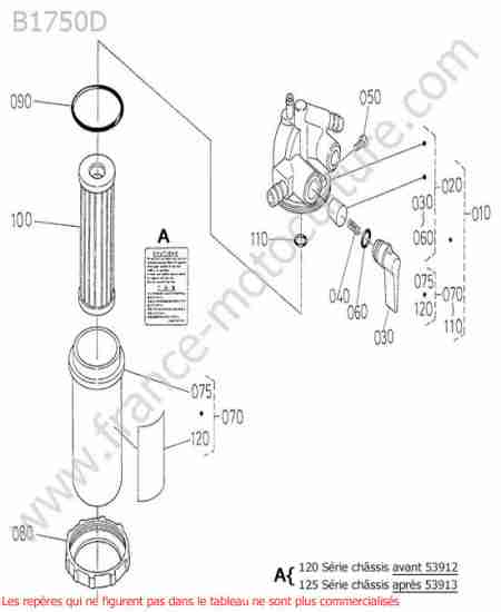 KUBOTA - B1750D : Filtre gazole