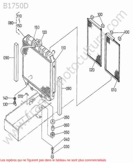 KUBOTA - B1750D : Radiateur