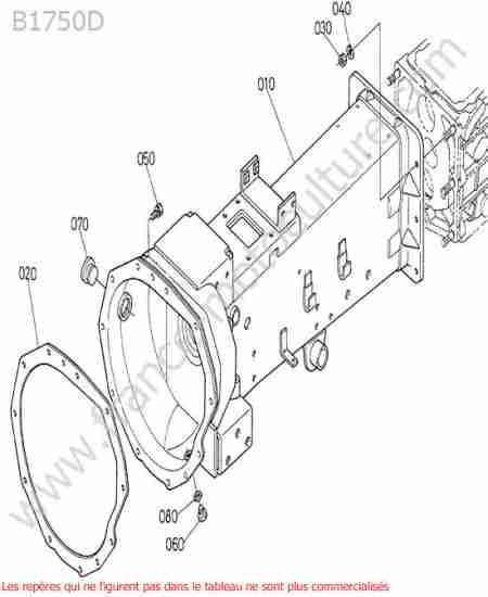 KUBOTA - B1750D : Carter embrayage