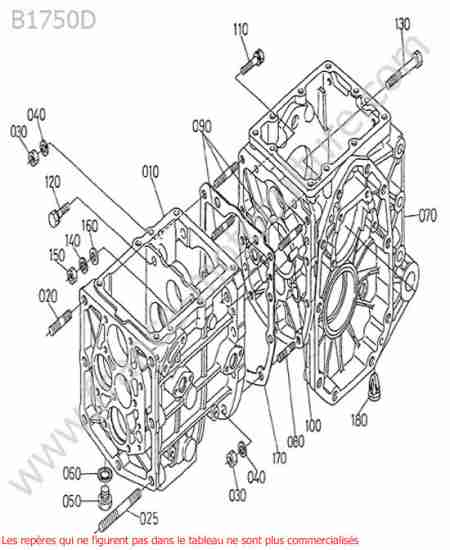 KUBOTA - B1750D : Carter transmission 