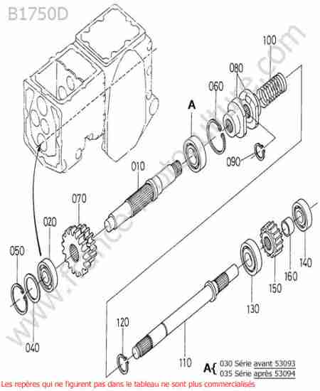 KUBOTA - B1750D : Arbre 3/5
