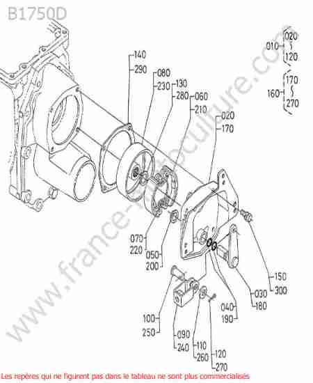 KUBOTA - B1750D : Frein