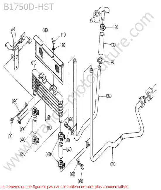 Refroidisseur huile KUBOTA B1750HST