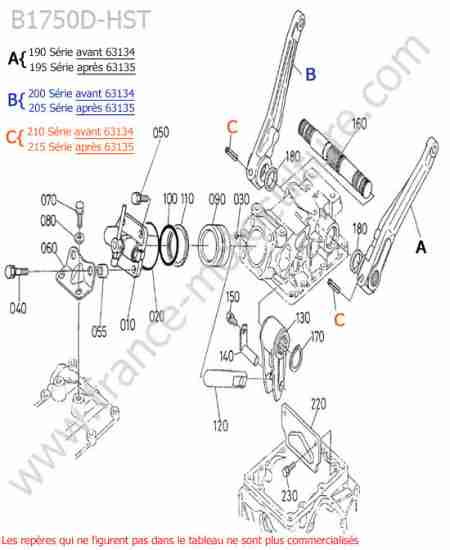 KUBOTA - B1750HST : Bras relevage