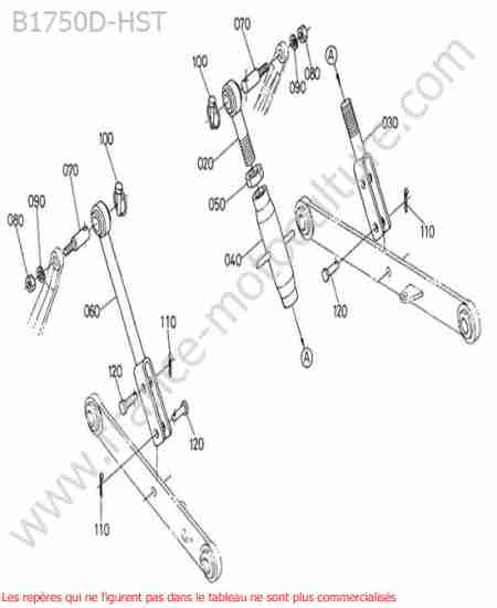 KUBOTA - B1750HST : Chandelles
