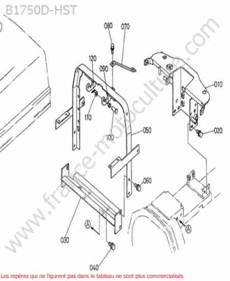KUBOTA - B1750HST : Support reservoir