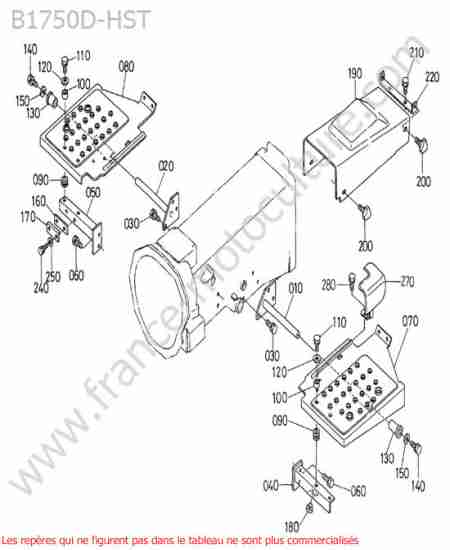 KUBOTA - B1750HST : Marchepied