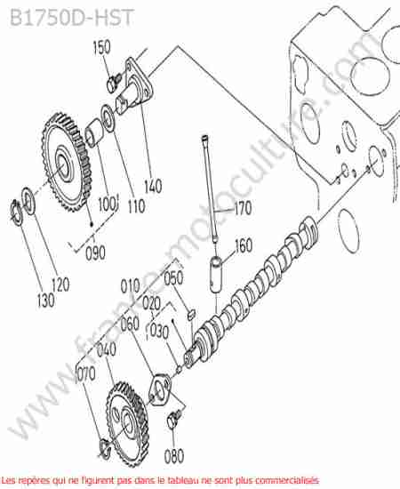 KUBOTA - B1750HST : Arbre cames