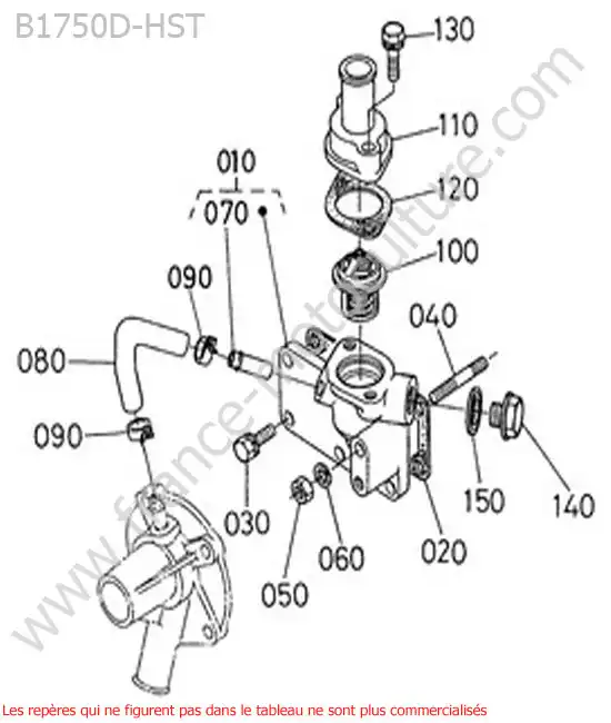 Thermostat KUBOTA B1750HST