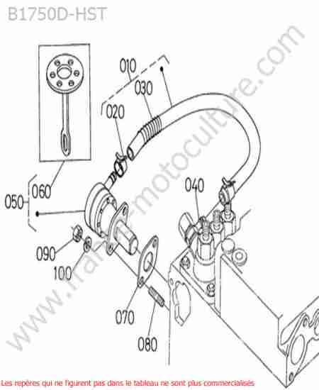 KUBOTA - B1750HST : Pompe gazole