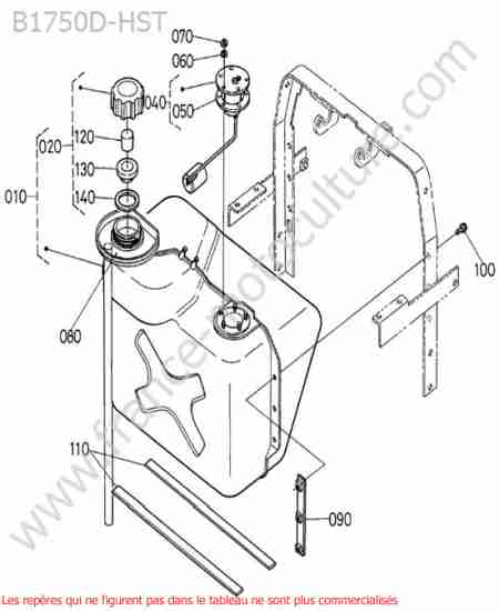 KUBOTA - B1750HST : Reservoir