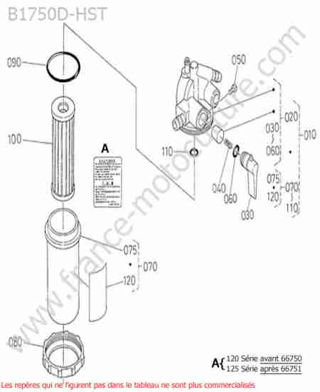 KUBOTA - B1750HST : Filtre carburant