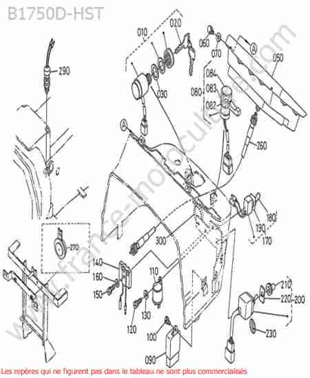KUBOTA - B1750HST : Contacteurs / relais