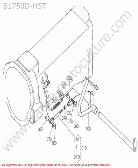 KUBOTA - B1750HST : Pedale embrayage