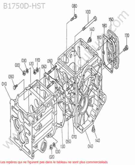 KUBOTA - B1750HST : Carter transmission