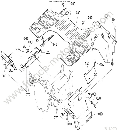 Marchepied KUBOTA B1820