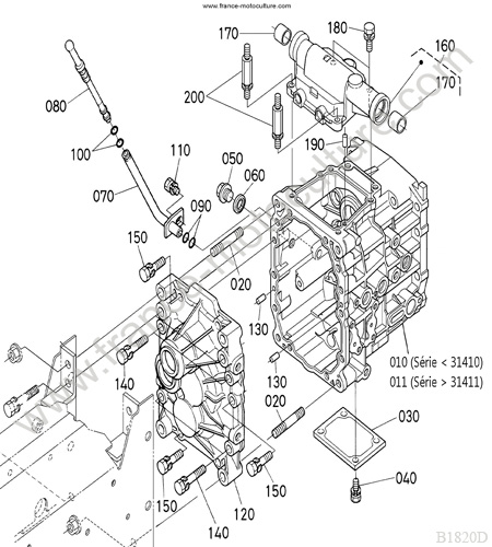 Carter transmission KUBOTA B1820