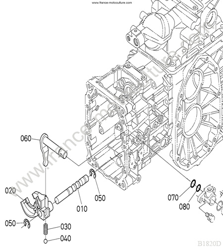 Fourchette prise force KUBOTA B1820