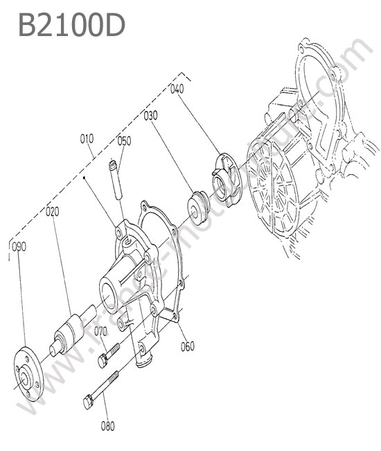 Pompe eau KUBOTA B2100
