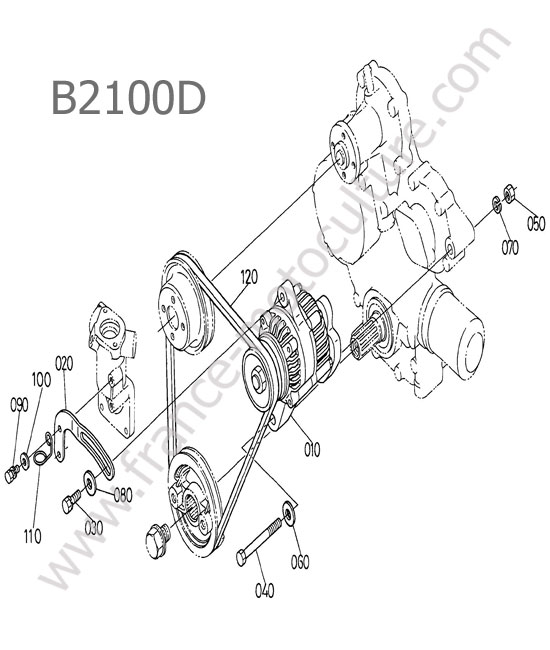 Alternateur KUBOTA B2100