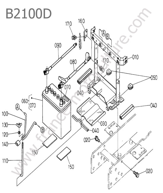 Batterie KUBOTA B2100