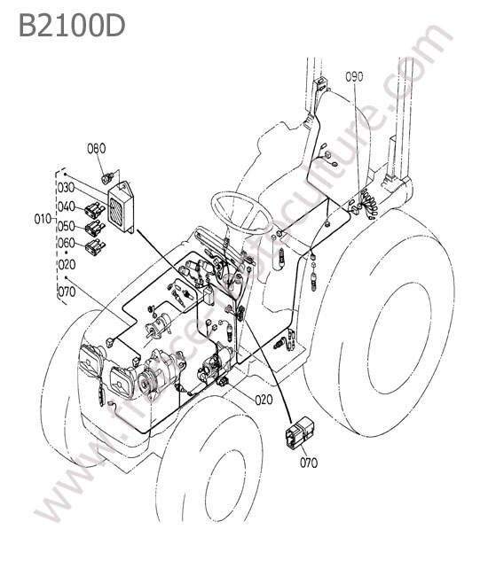 Faisceau electrique KUBOTA B2100