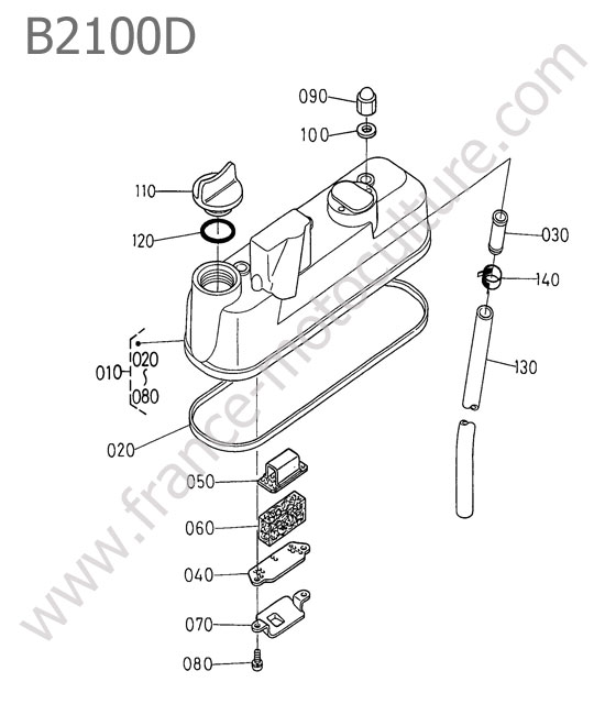 Couvre culasse KUBOTA B2100