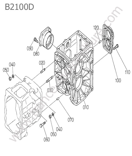 Carter differentiel arriere KUBOTA B2100