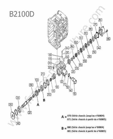 KUBOTA - B2100 : Prise force ventrale