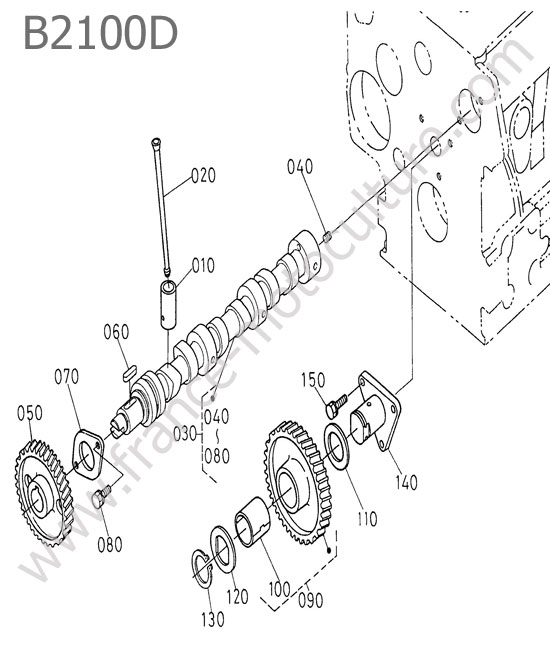 Arbre cames KUBOTA B2100