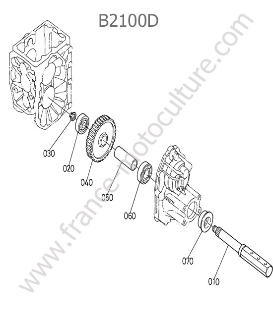 Axe arriere KUBOTA B2100