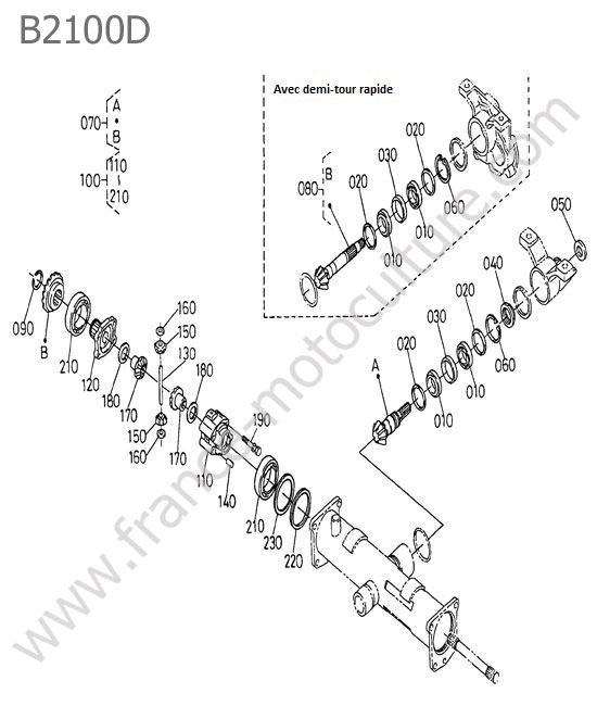 Differentiel avant KUBOTA B2100