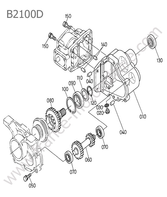 Carter distribution demi-tour rapide KUBOTA B2100