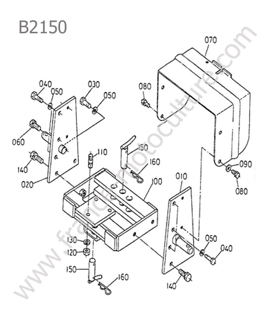 Attelage KUBOTA B2150