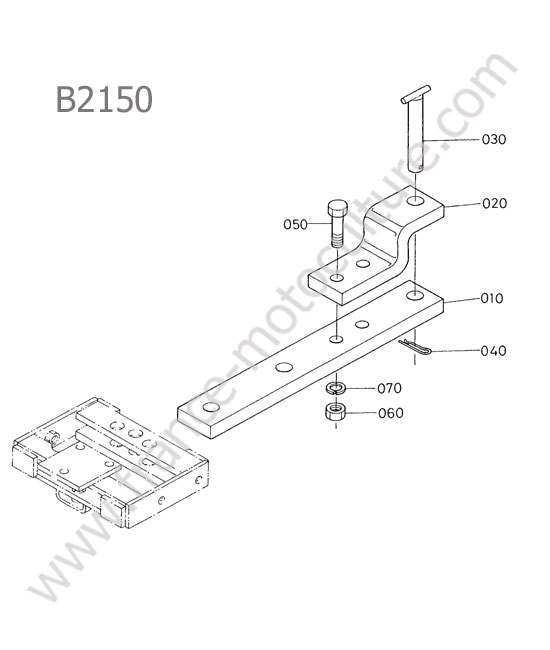 Barre attelage KUBOTA B2150