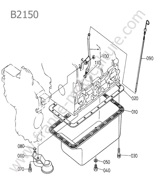 Carter huile KUBOTA B2150